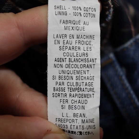 LL Bean Flannel-Lined Insulated Work Jeans 36×32 Warm Winter Utility - Picture 12 of 12